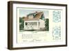 Single-Family Home, Rendering and Floor Plans-null-Framed Art Print