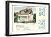 Single-Family Home, Rendering and Floor Plans-null-Framed Art Print