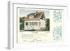 Single-Family Home, Rendering and Floor Plans-null-Framed Art Print