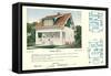 Single-Family Home, Rendering and Floor Plans-null-Framed Stretched Canvas