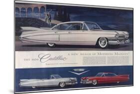 Single Glance Tells You, These are the Newest and Most Magnificent Cadillac Cars Ever Created-null-Mounted Photographic Print