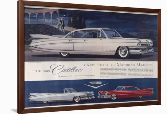 Single Glance Tells You, These are the Newest and Most Magnificent Cadillac Cars Ever Created-null-Framed Photographic Print