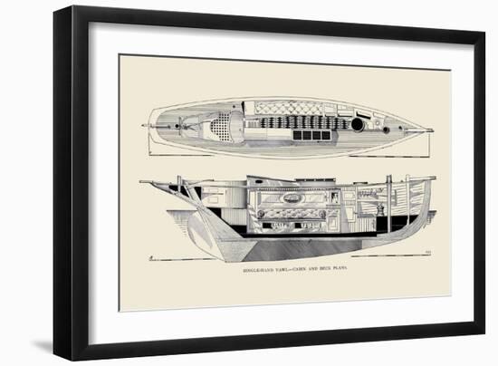 Single-Hand Yawl Cabin and Deck-Charles P. Kunhardt-Framed Art Print