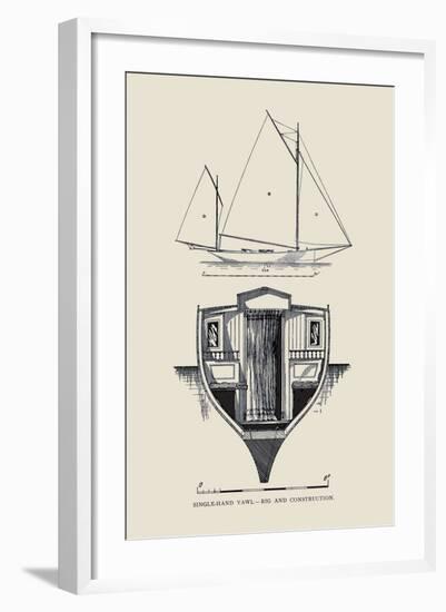 Single-Hand Yawl Rig and Construction-Charles P. Kunhardt-Framed Art Print