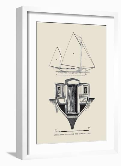 Single-Hand Yawl Rig and Construction-Charles P. Kunhardt-Framed Art Print