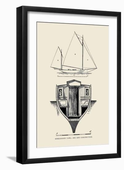 Single-Hand Yawl Rig and Construction-Charles P. Kunhardt-Framed Art Print