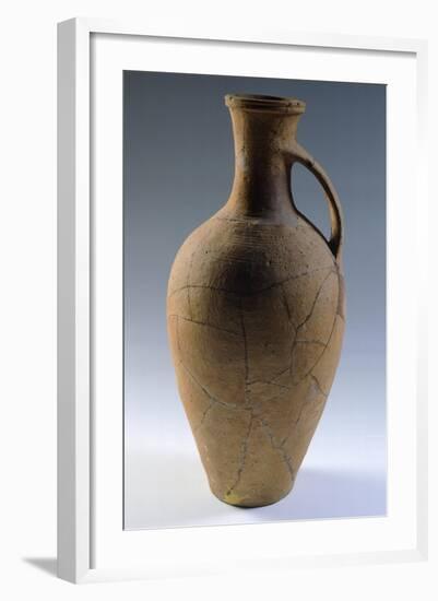 Single-Handled Ceramic Bottle, Crimea, Bulgarian Civilization, 8th-10th Century-null-Framed Giclee Print