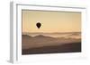 Single Hot Air Balloon over a Misty Dawn Sky, Cappadocia, Anatolia, Turkey, Asia Minor, Eurasia-David Clapp-Framed Photographic Print