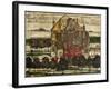 Single Houses (Houses with Mountain); Einzelne Hauser (Hauser Mit Bergen), 1915 (Oil on Canvas)-Egon Schiele-Framed Giclee Print