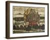 Single Houses-Egon Schiele-Framed Giclee Print