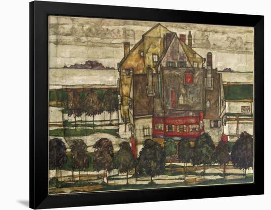 Single Houses-Egon Schiele-Framed Giclee Print