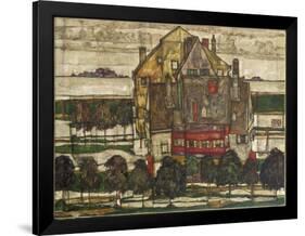 Single Houses-Egon Schiele-Framed Giclee Print