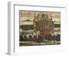 Single Houses-Egon Schiele-Framed Giclee Print