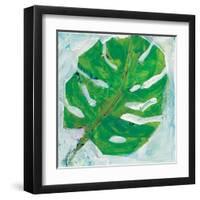 Single Leaf Play-Kellie Day-Framed Art Print