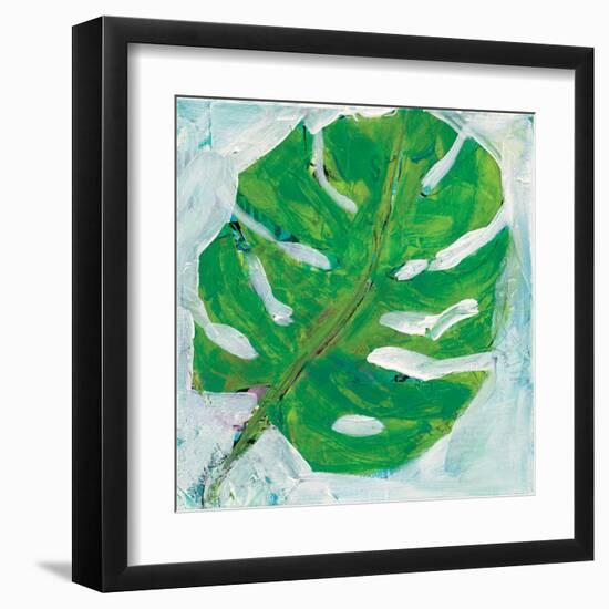 Single Leaf Play-Kellie Day-Framed Art Print