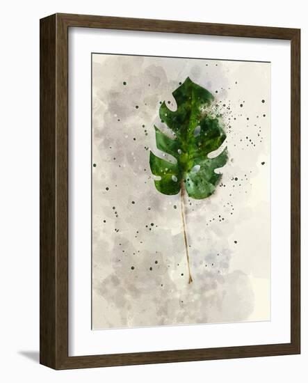 Single Leaf-Chamira Young-Framed Art Print