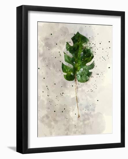 Single Leaf-Chamira Young-Framed Art Print