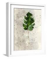 Single Leaf-Chamira Young-Framed Art Print