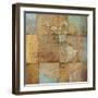 Single Map-Elizabeth Medley-Framed Art Print