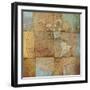 Single Map-Elizabeth Medley-Framed Art Print