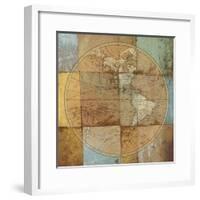 Single Map-Elizabeth Medley-Framed Premium Giclee Print