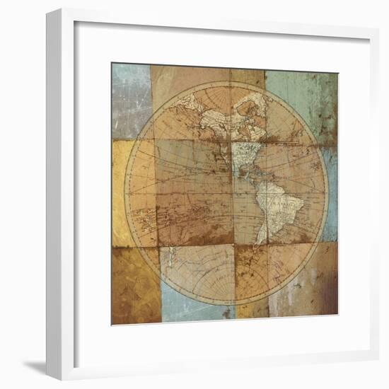 Single Map-Elizabeth Medley-Framed Premium Giclee Print