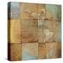 Single Map-Elizabeth Medley-Stretched Canvas