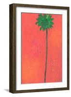 Single Palm Looking for Love-Jan Weiss-Framed Art Print