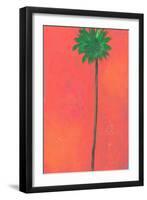 Single Palm Looking for Love-Jan Weiss-Framed Art Print