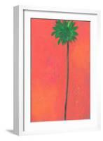 Single Palm Looking for Love-Jan Weiss-Framed Art Print