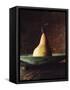 Single Pear in Bowl-David Jay Zimmerman-Framed Stretched Canvas