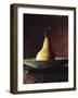 Single Pear in Bowl-David Jay Zimmerman-Framed Photographic Print