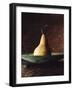 Single Pear in Bowl-David Jay Zimmerman-Framed Photographic Print