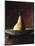 Single Pear in Bowl-David Jay Zimmerman-Mounted Photographic Print