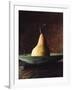 Single Pear in Bowl-David Jay Zimmerman-Framed Photographic Print