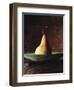 Single Pear in Bowl-David Jay Zimmerman-Framed Photographic Print