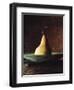 Single Pear in Bowl-David Jay Zimmerman-Framed Photographic Print