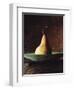 Single Pear in Bowl-David Jay Zimmerman-Framed Photographic Print