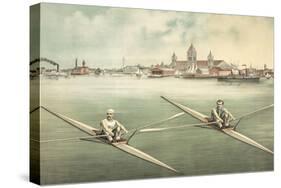 Single-Person Rowing-null-Stretched Canvas