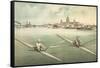 Single-Person Rowing-null-Framed Stretched Canvas