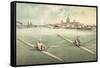Single-Person Rowing-null-Framed Stretched Canvas