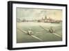Single-Person Rowing-null-Framed Art Print
