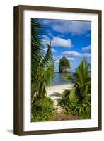 Single Rock at Coconut Point on Tutuila Island, American Samoa, South Pacific, Pacific-Michael Runkel-Framed Photographic Print