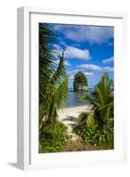 Single Rock at Coconut Point on Tutuila Island, American Samoa, South Pacific, Pacific-Michael Runkel-Framed Photographic Print