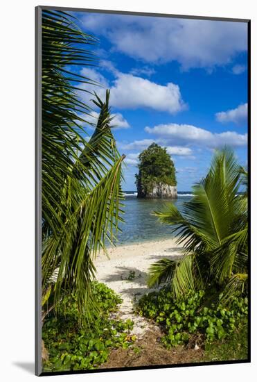 Single Rock at Coconut Point on Tutuila Island, American Samoa, South Pacific, Pacific-Michael Runkel-Mounted Photographic Print