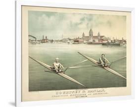 Single Rowers-null-Framed Art Print