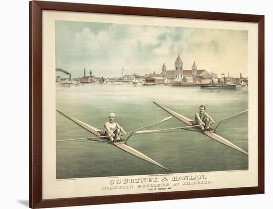 Single Rowers-null-Framed Art Print