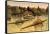 Single Rowing Competition-null-Framed Stretched Canvas