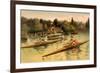 Single Rowing Competition-null-Framed Premium Giclee Print