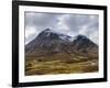 Single Small Cottage and Buachaille Etive Mor, Rannoch Moor, Glencoe, Highland Region, Scotland-Chris Hepburn-Framed Photographic Print